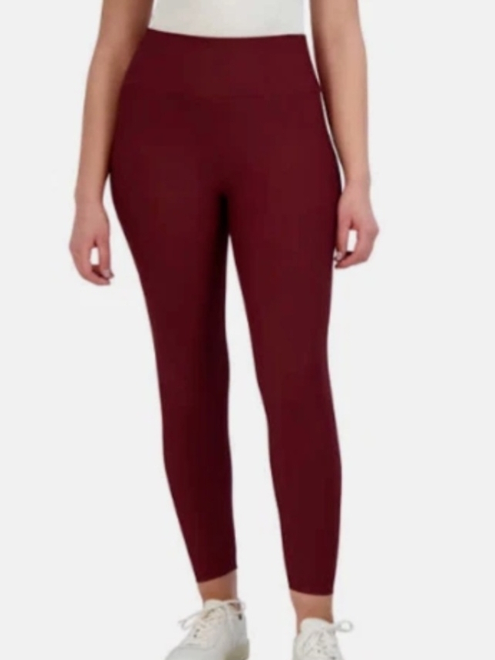 Sage High-Rise Burgundy Leggings